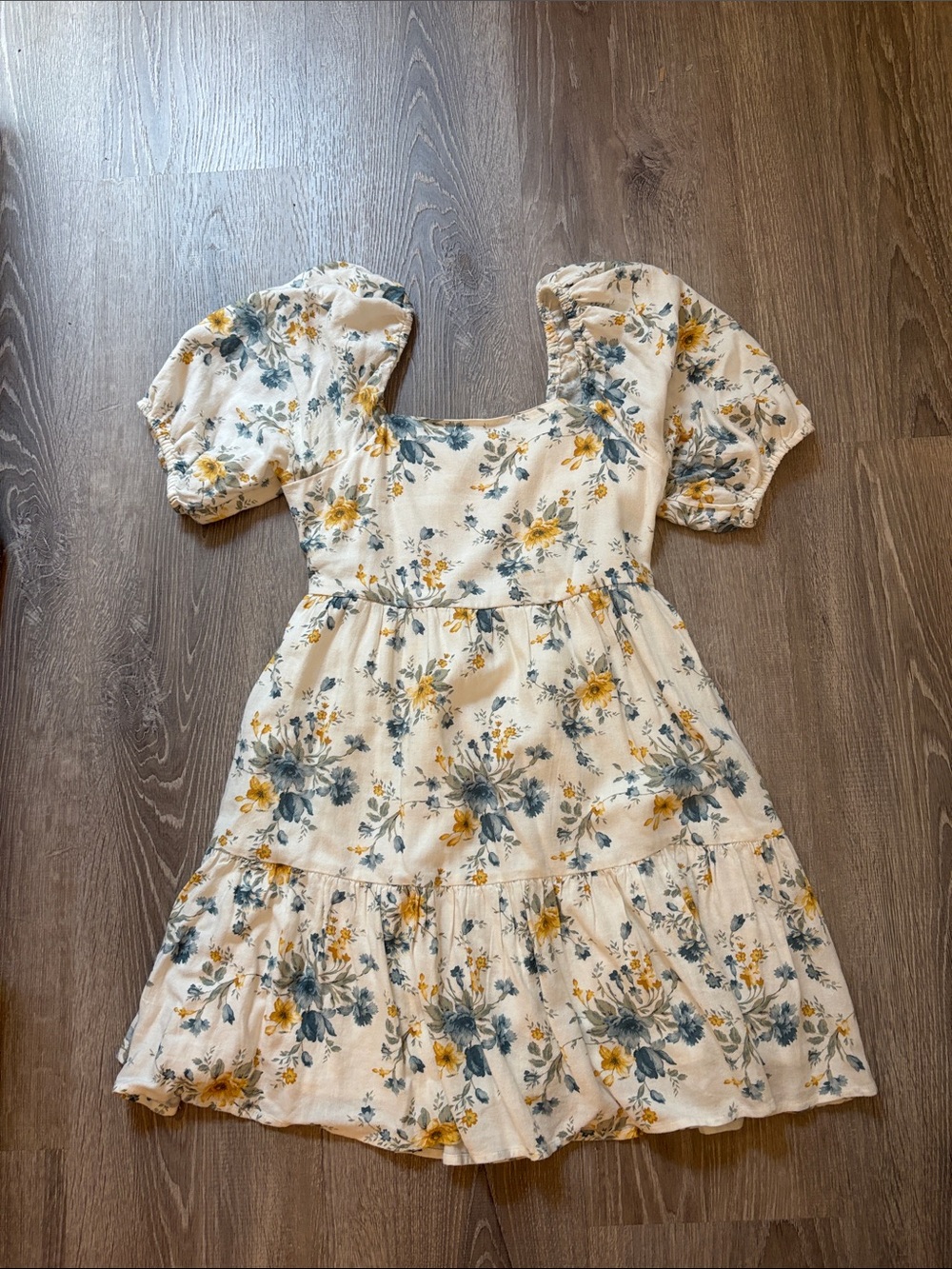 american eagle puff sleeve mini dress